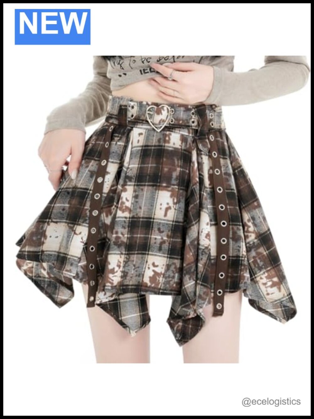 Women's Y2K High Waisted Mini A-Line Skirt Pleated Polyester